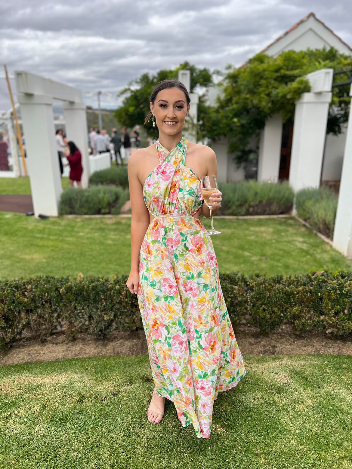 Bonnie Cross Back Dress - Garden Floral