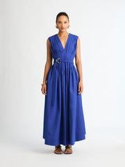 Avery Midi Dress - Blue