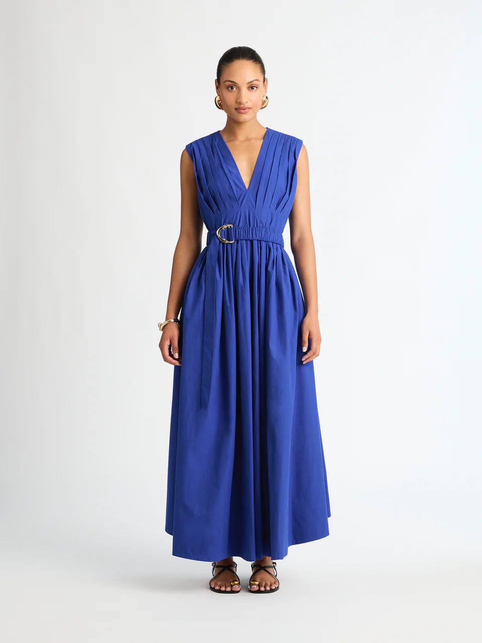 Avery Midi Dress - Blue