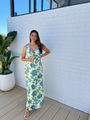 Alexandre Tie Midi Dress - Marguerite Print