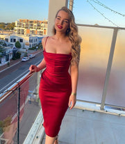 Anja Midi Dress - Wine