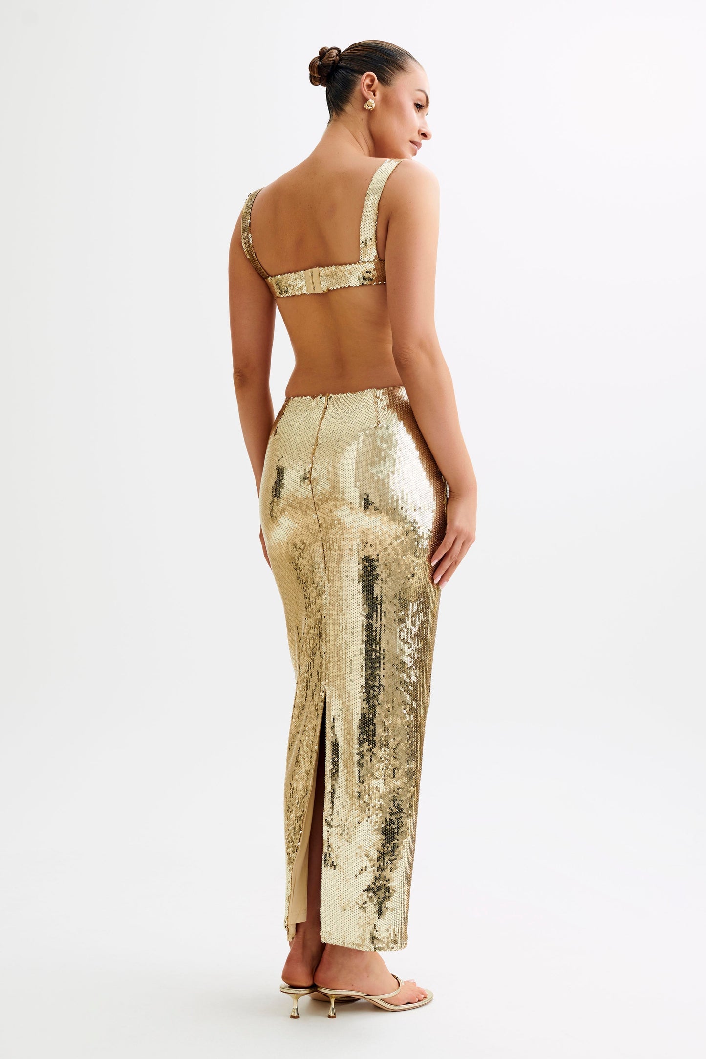 Adoria Sequin Dress - Gold