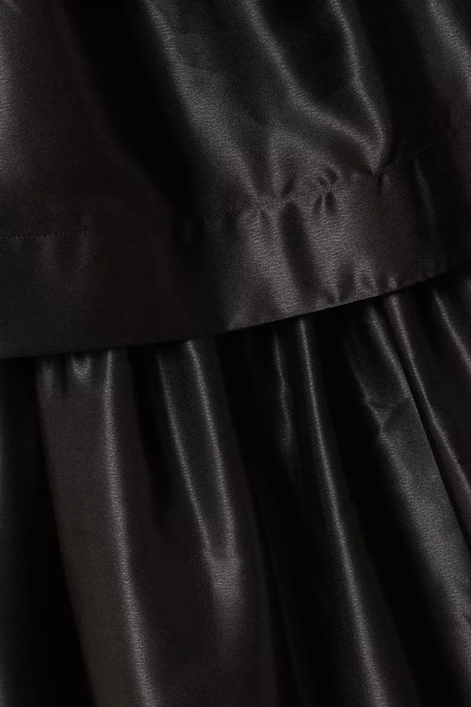 Valentina Tiered Gown in Black