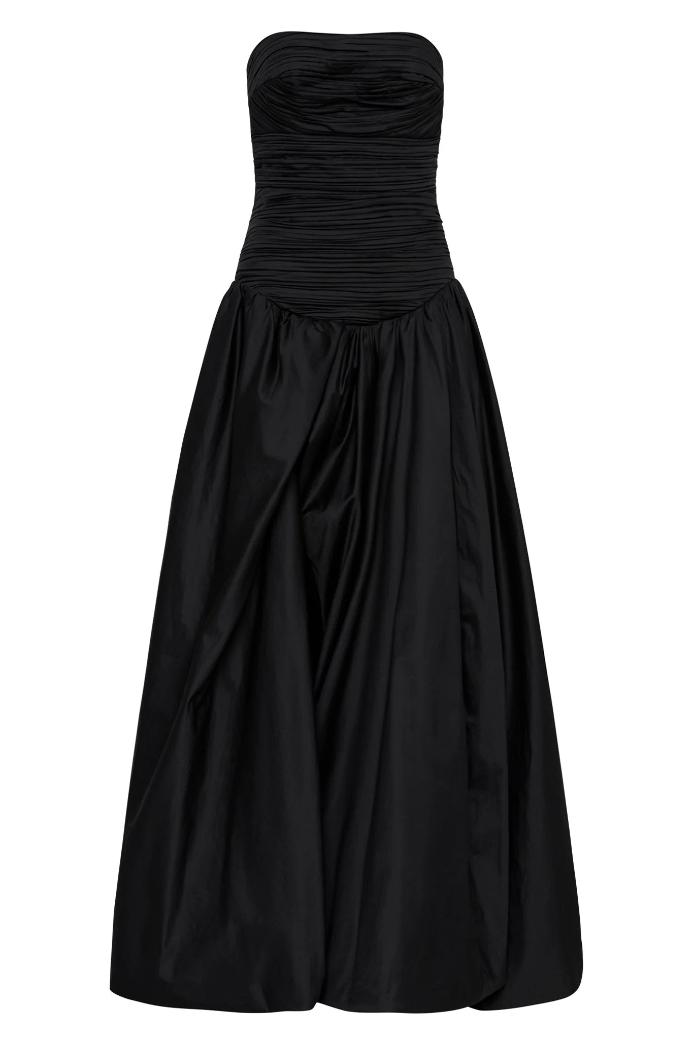 Violette Bubble Hem Gown - Black