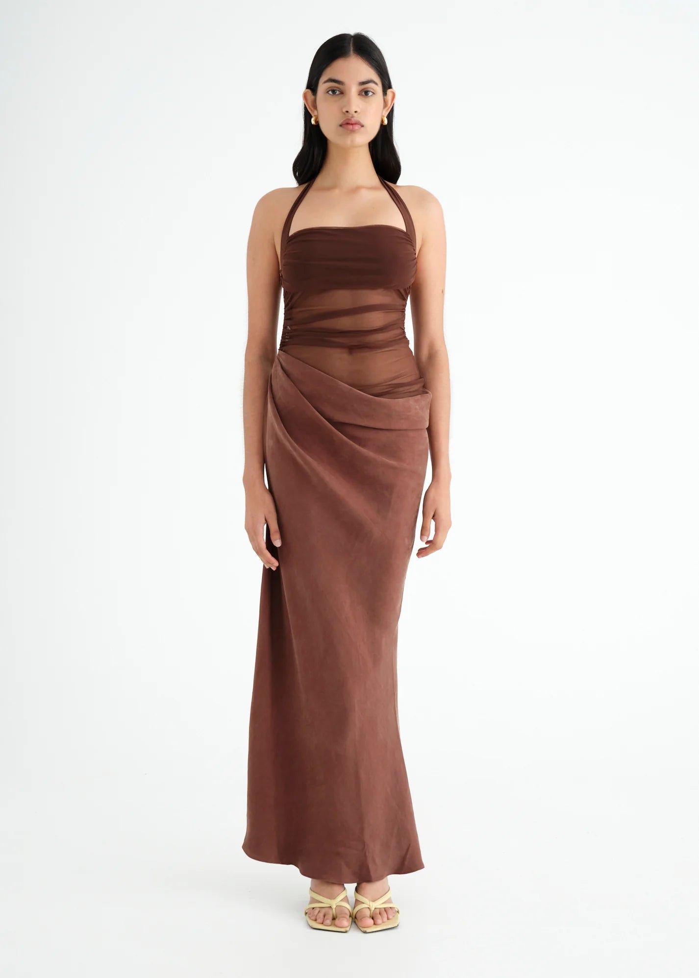Gina Maxi Dress - Chocolate
