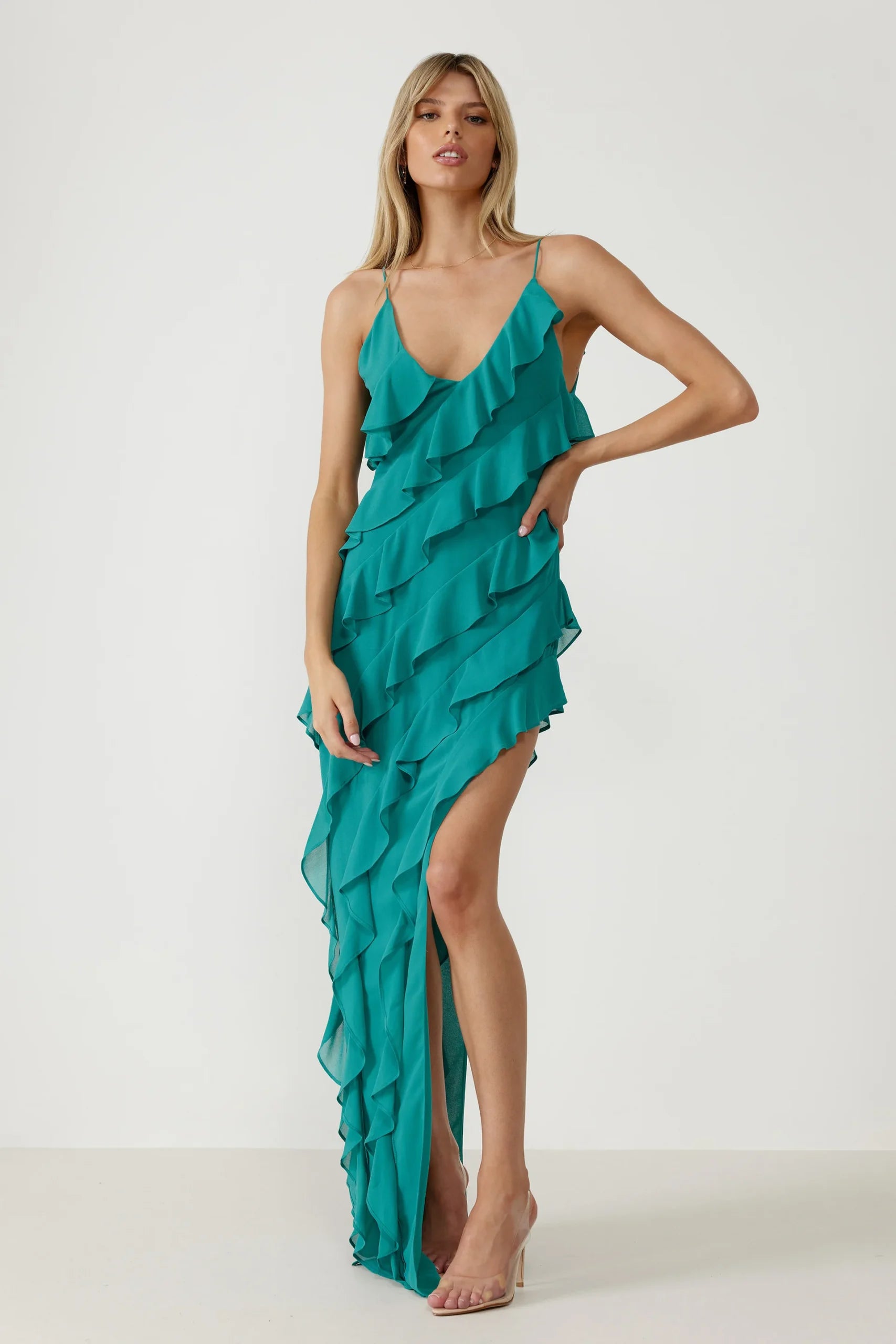 Etienne Dress - Teal