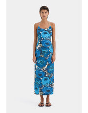 Camellia Midi - Blue Floral