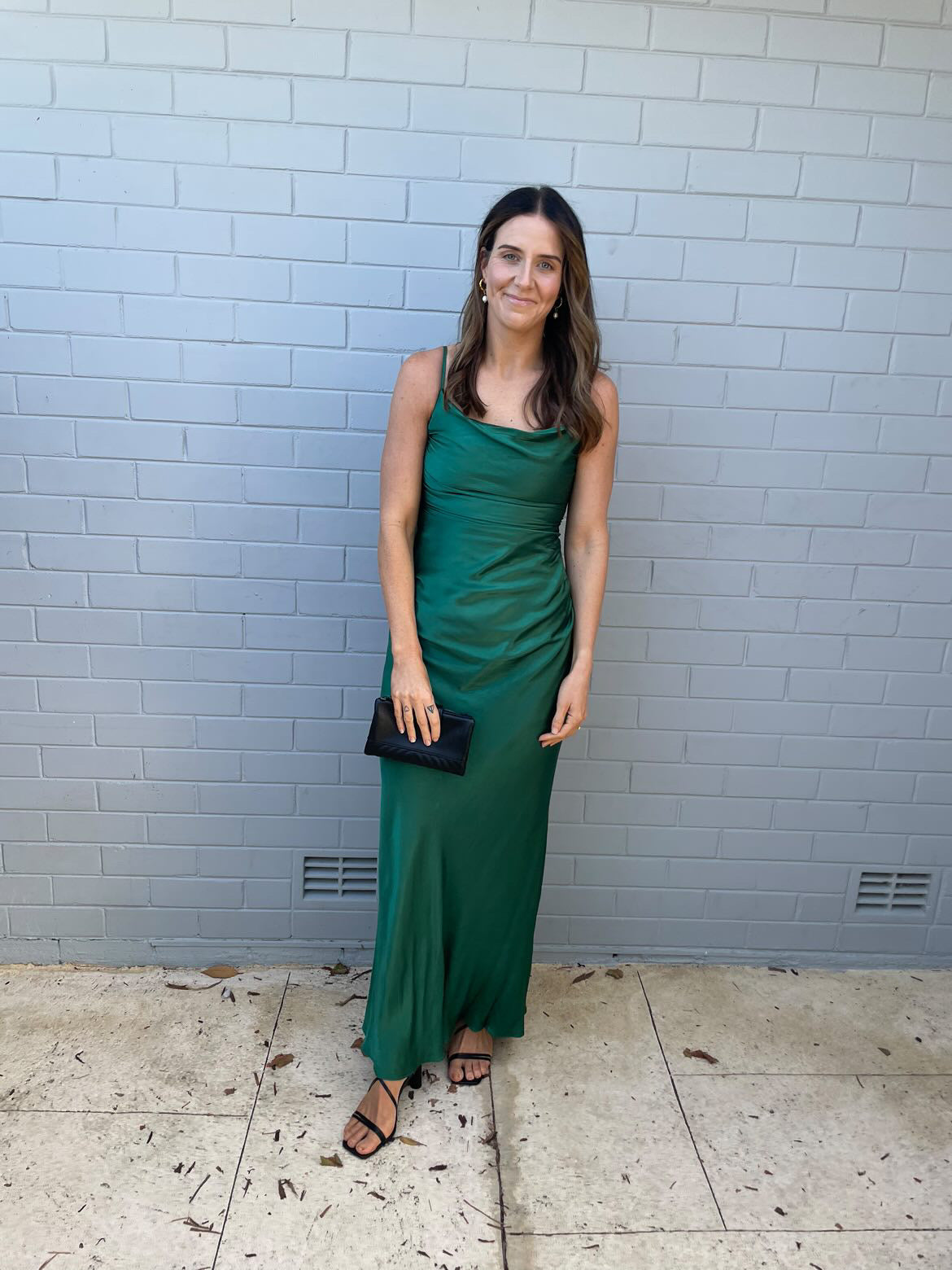 Angelica Lace Back Maxi - Basil
