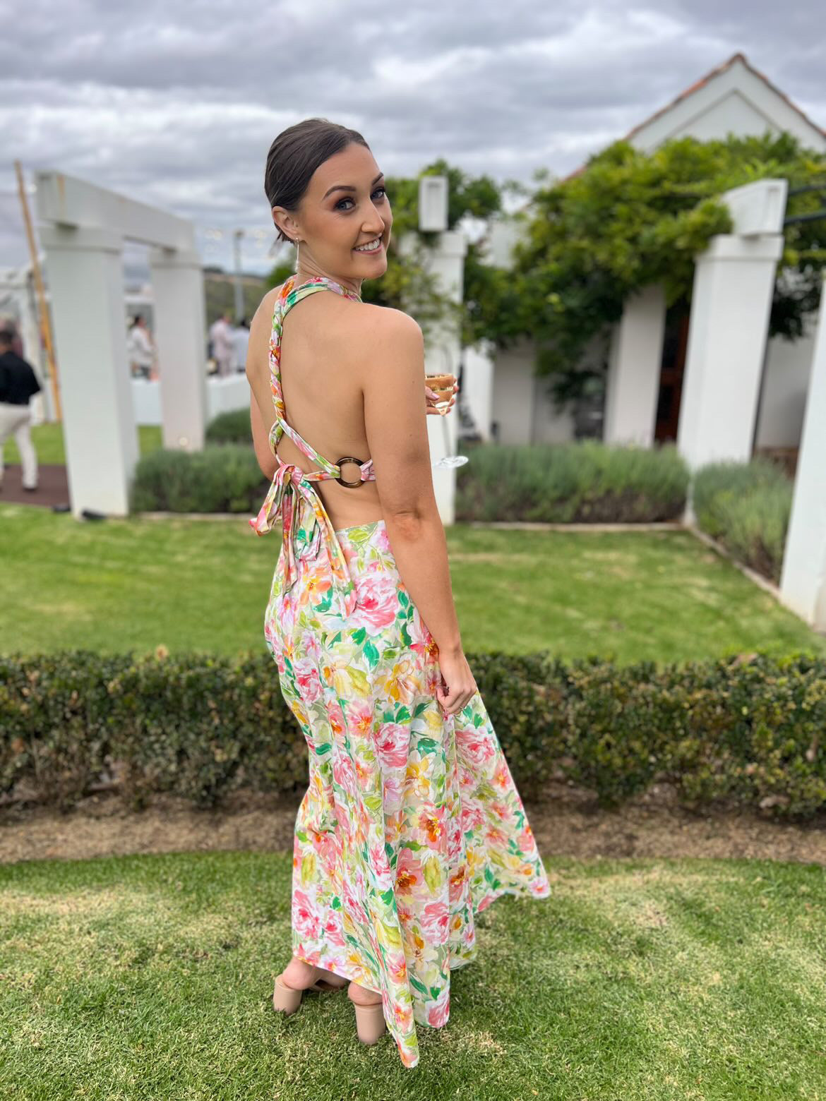 Bonnie Cross Back Dress - Garden Floral