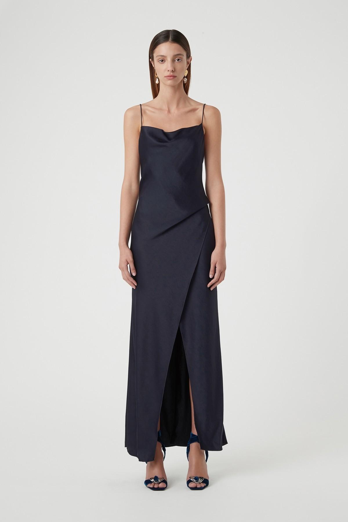 Bowery Slip Dress - French Navy