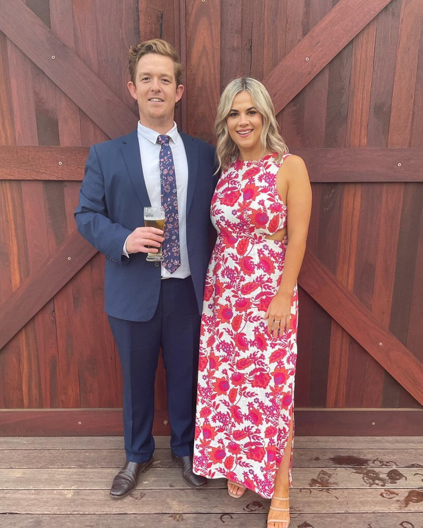 Audrey Cut Out Dress - Magenta Floral