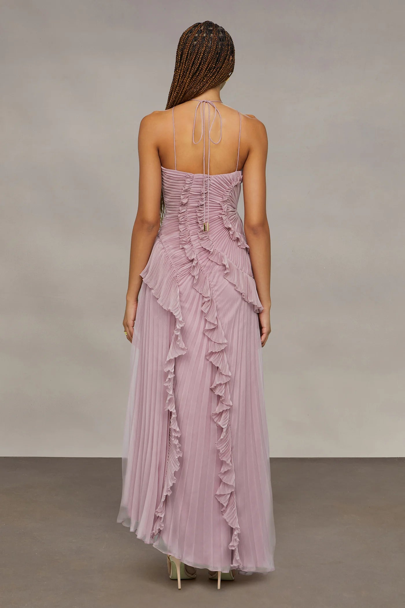 Lorelei Halter Dress - Hyacinth Lilac