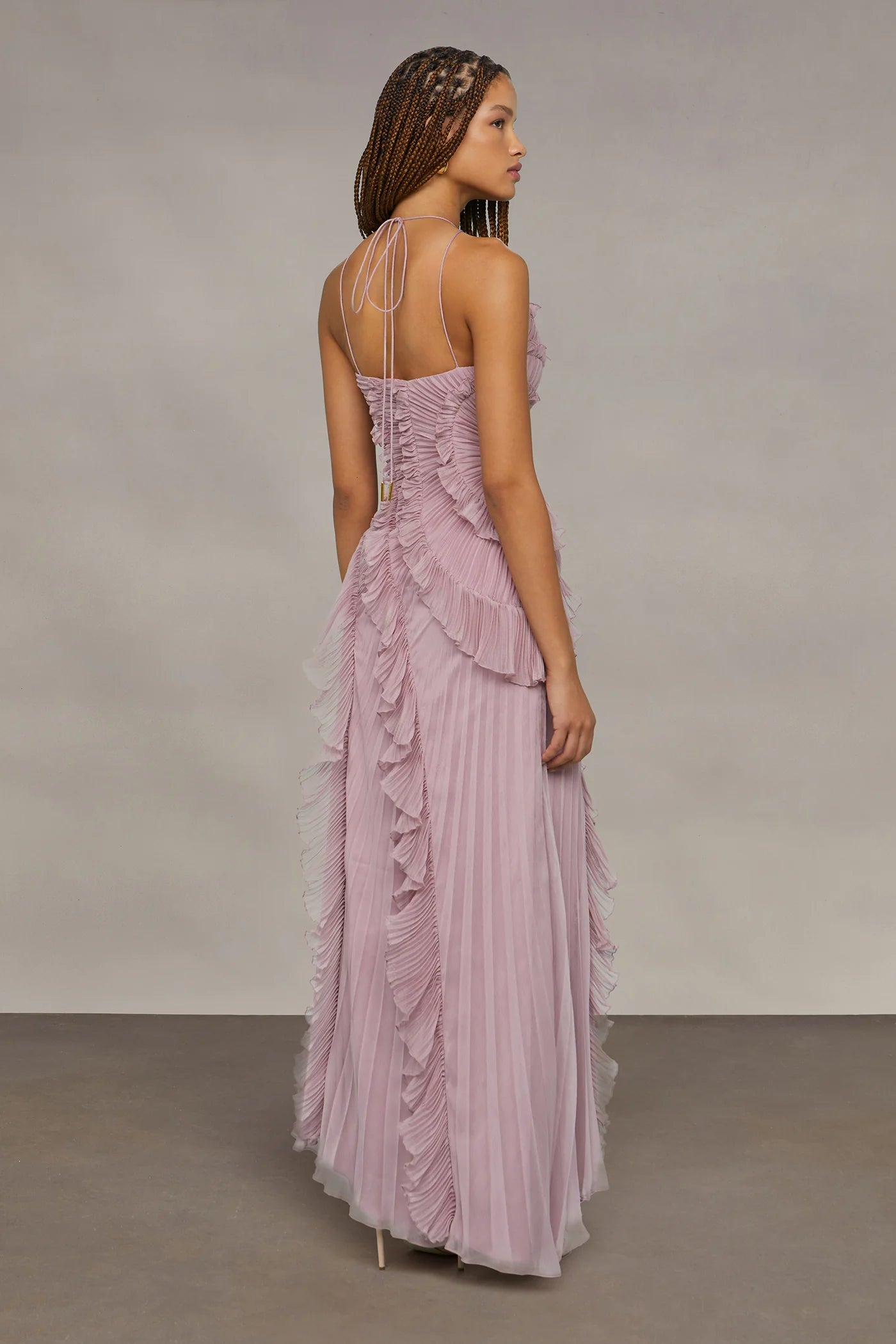 Lorelei Halter Dress - Hyacinth Lilac