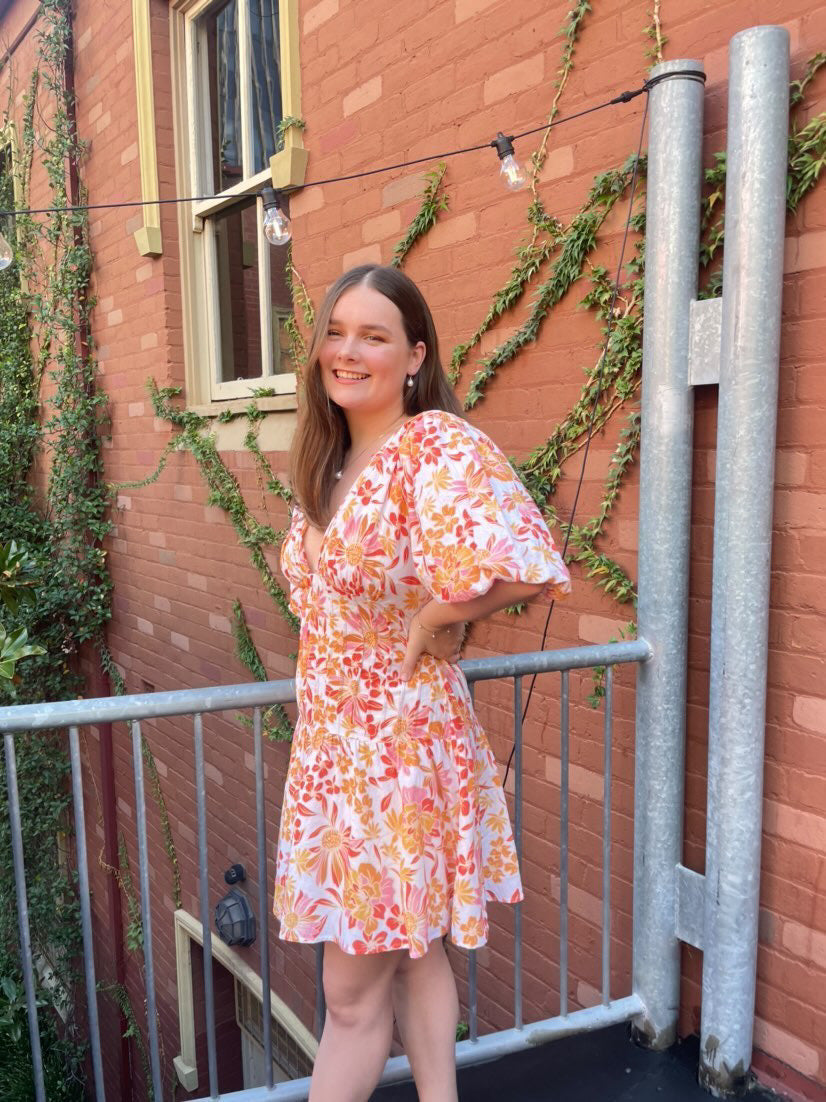 Fiesta Stitch Waist Mini Dress - Holiday Floret