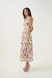 Becoming Bow Back Midi Dress - Flora Natura