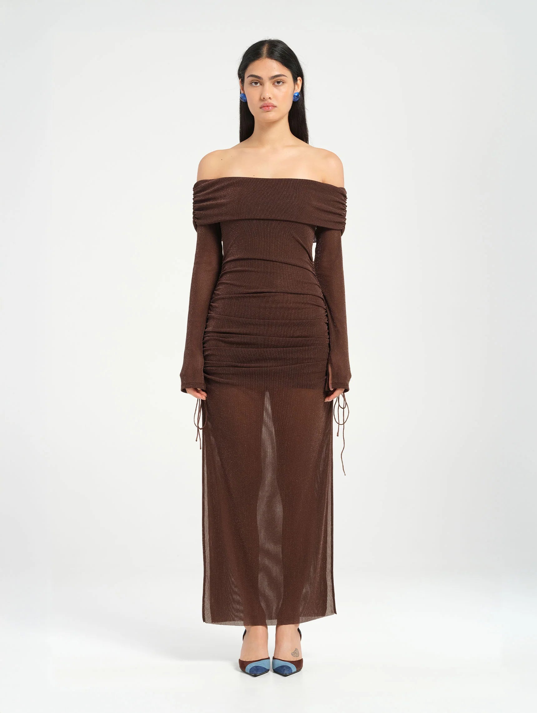 Blaire Midi Dress - Chocolate