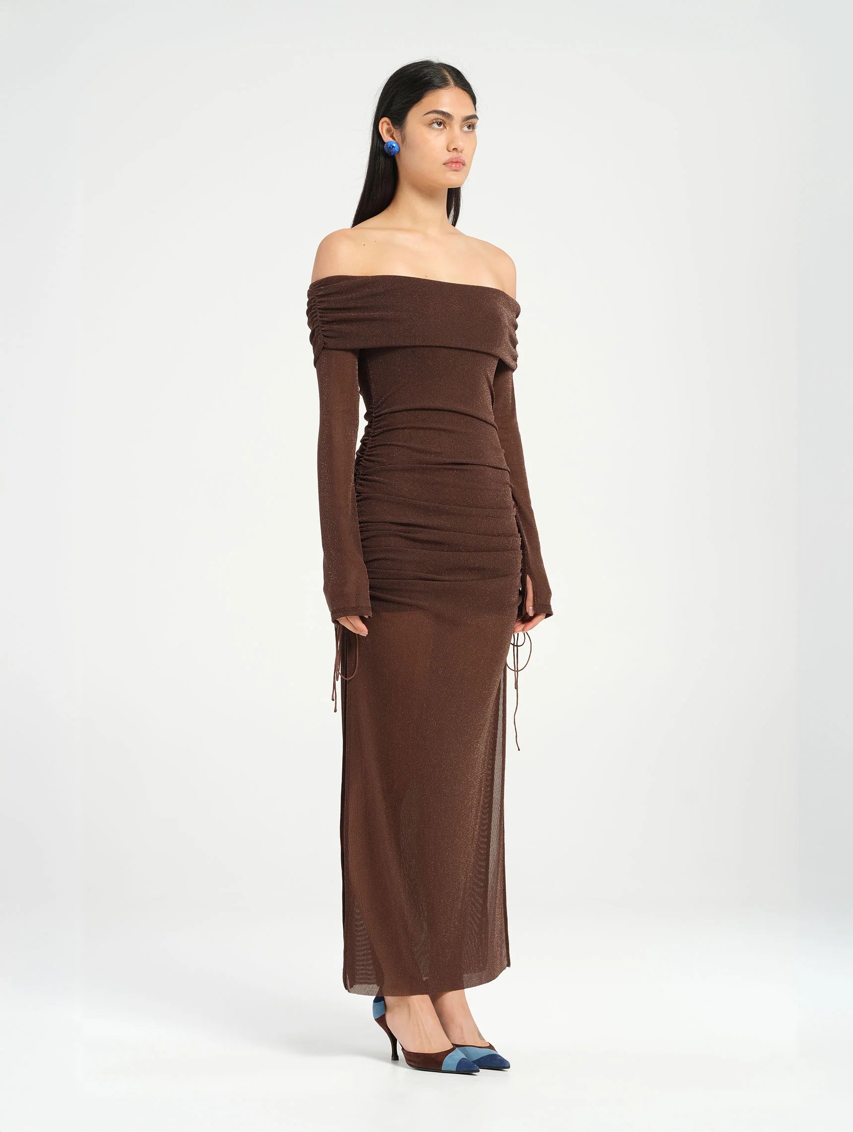 Blaire Midi Dress - Chocolate