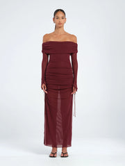 Blaire Midi Dress - Plum