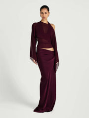 Ira Maxi Dress - Plum