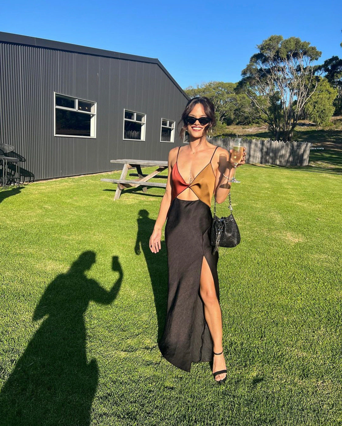 Lazar Midi Dress - Black