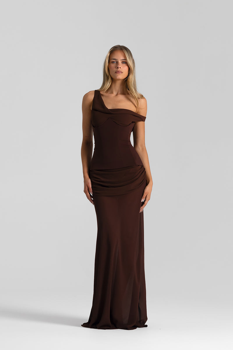 Cadence Gown - Espresso