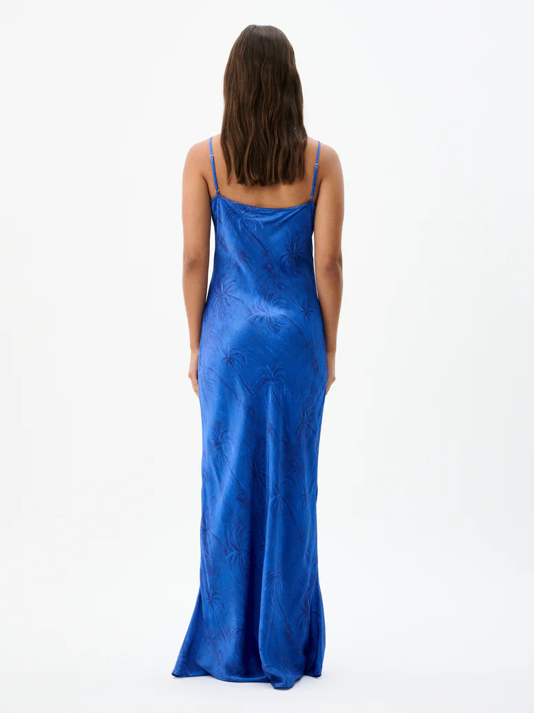 Wessex Slip Dress - Palm Paradiso Bleu