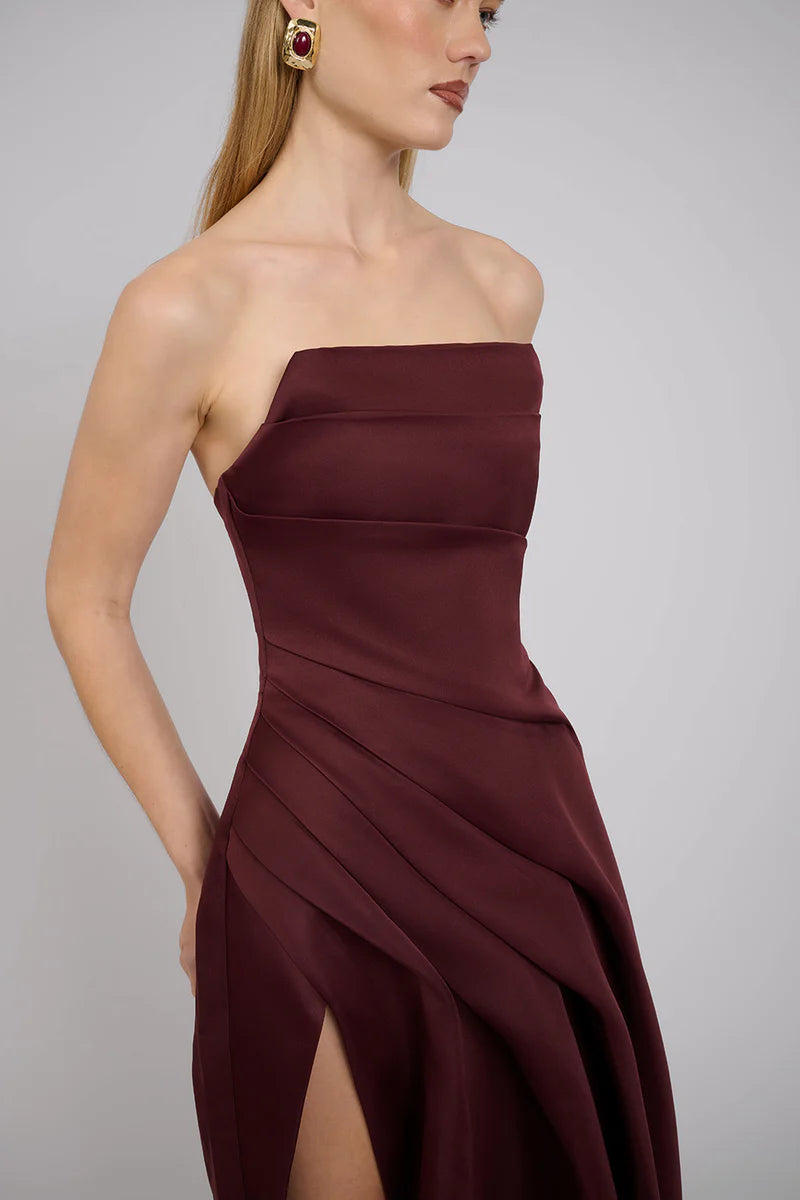 Deanna Gown - Burgundy