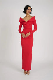 Delsa Dress - Red