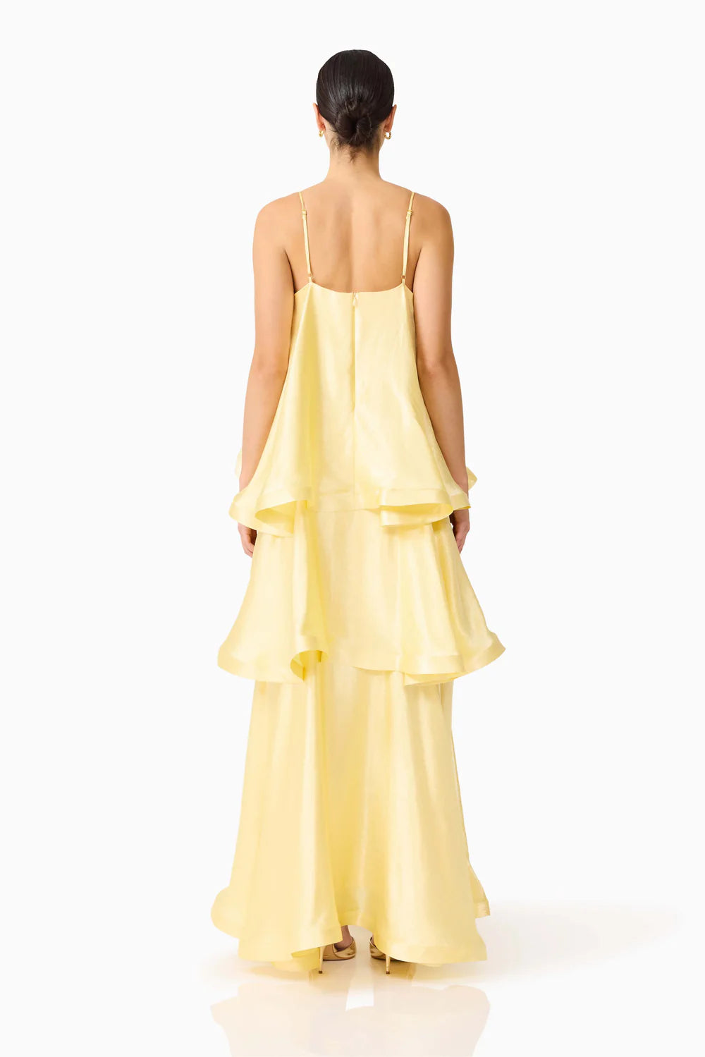 Tilly Tiered Maxi Dress - Butter Yellow