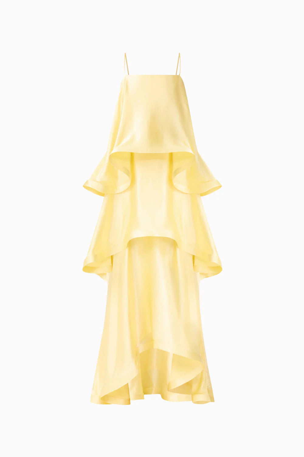 Tilly Tiered Maxi Dress - Butter Yellow