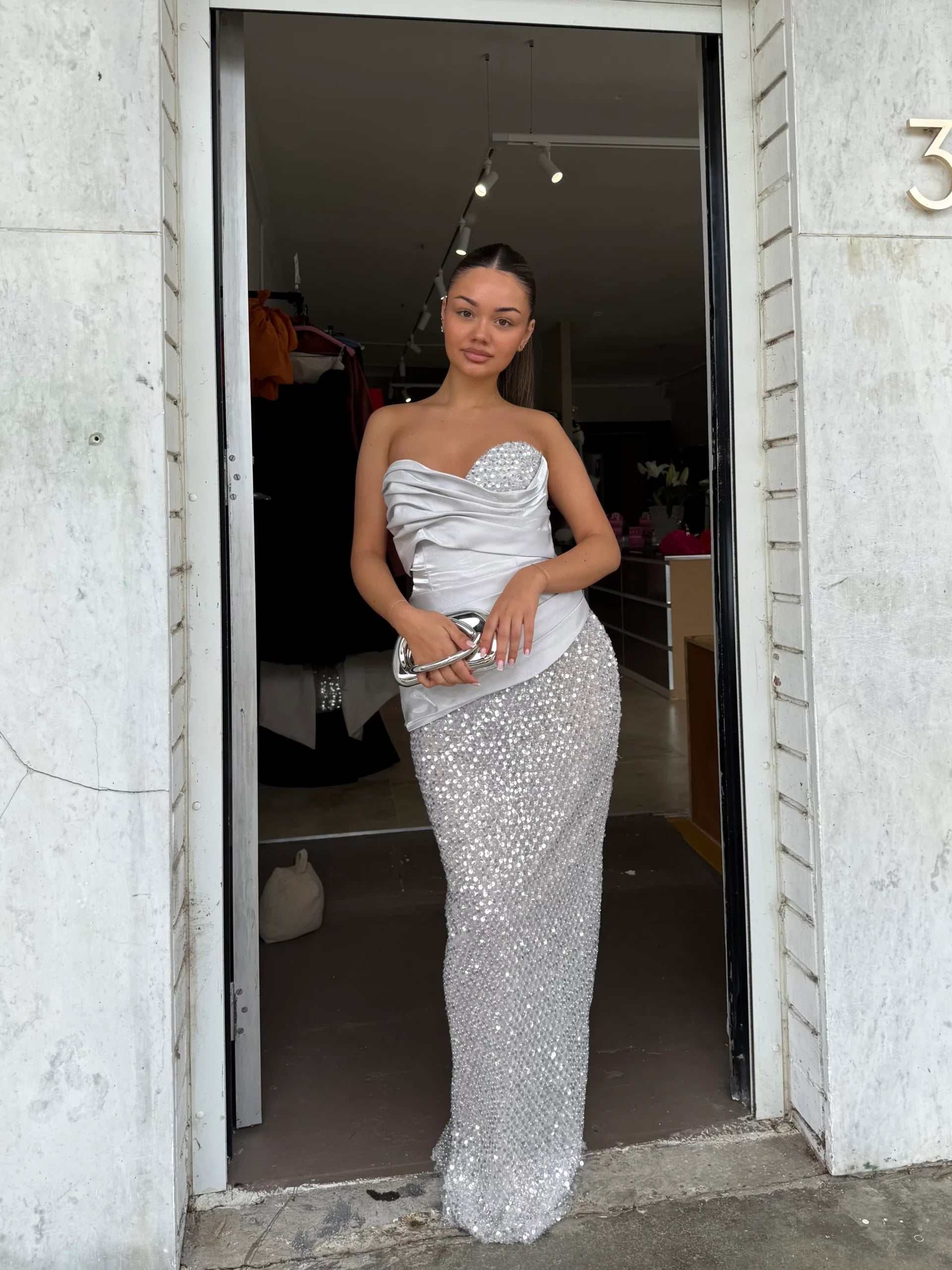 Gia Gown - SIlver