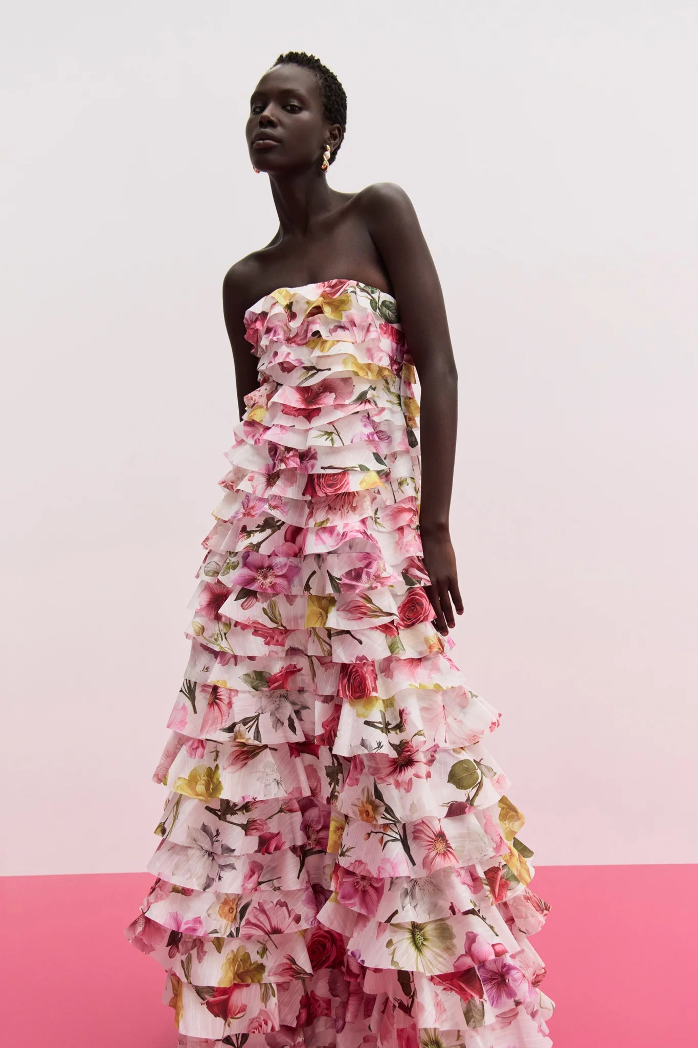 Fleur Gown - Collage Floral