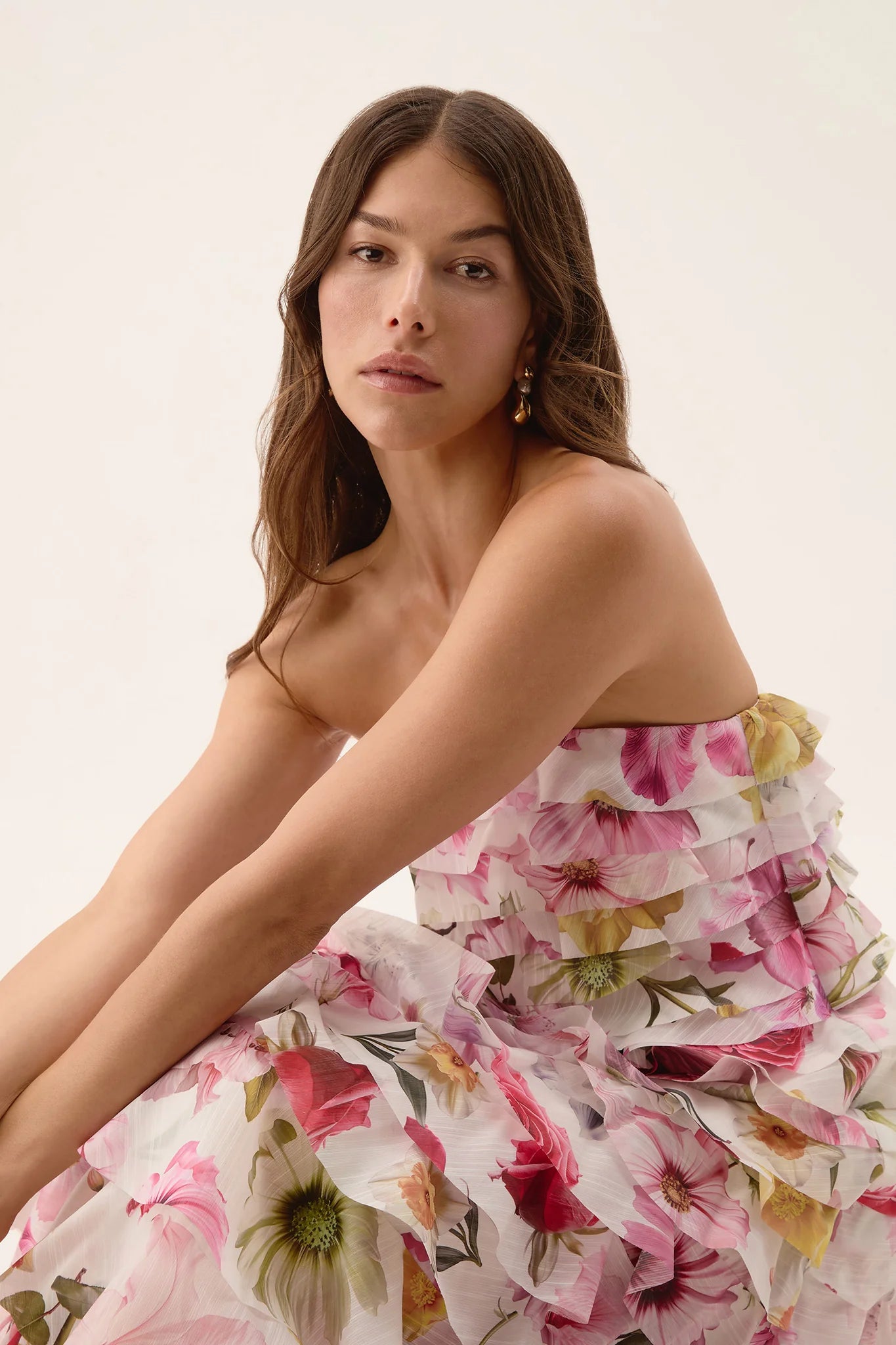 Fleur Gown - Collage Floral