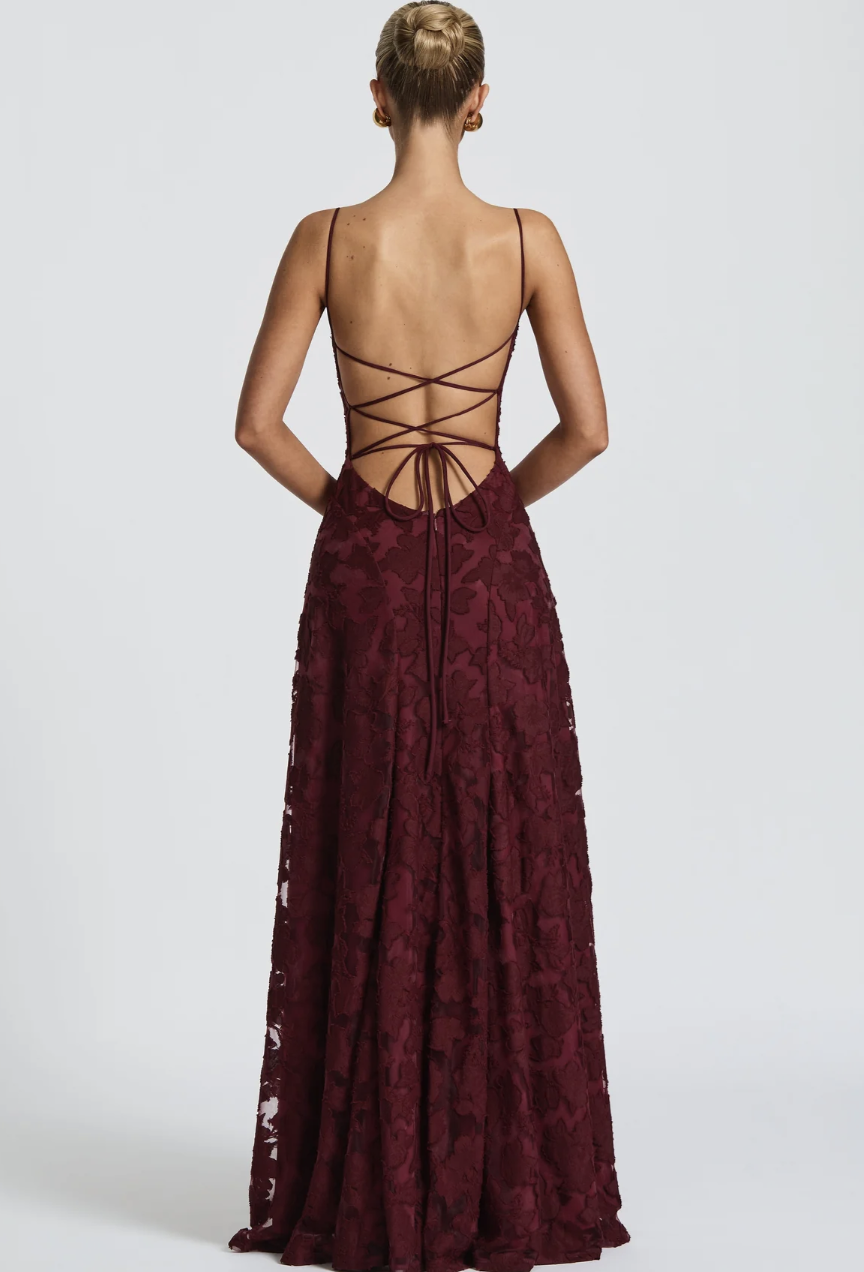 Francis Maxi Dress - Cherry