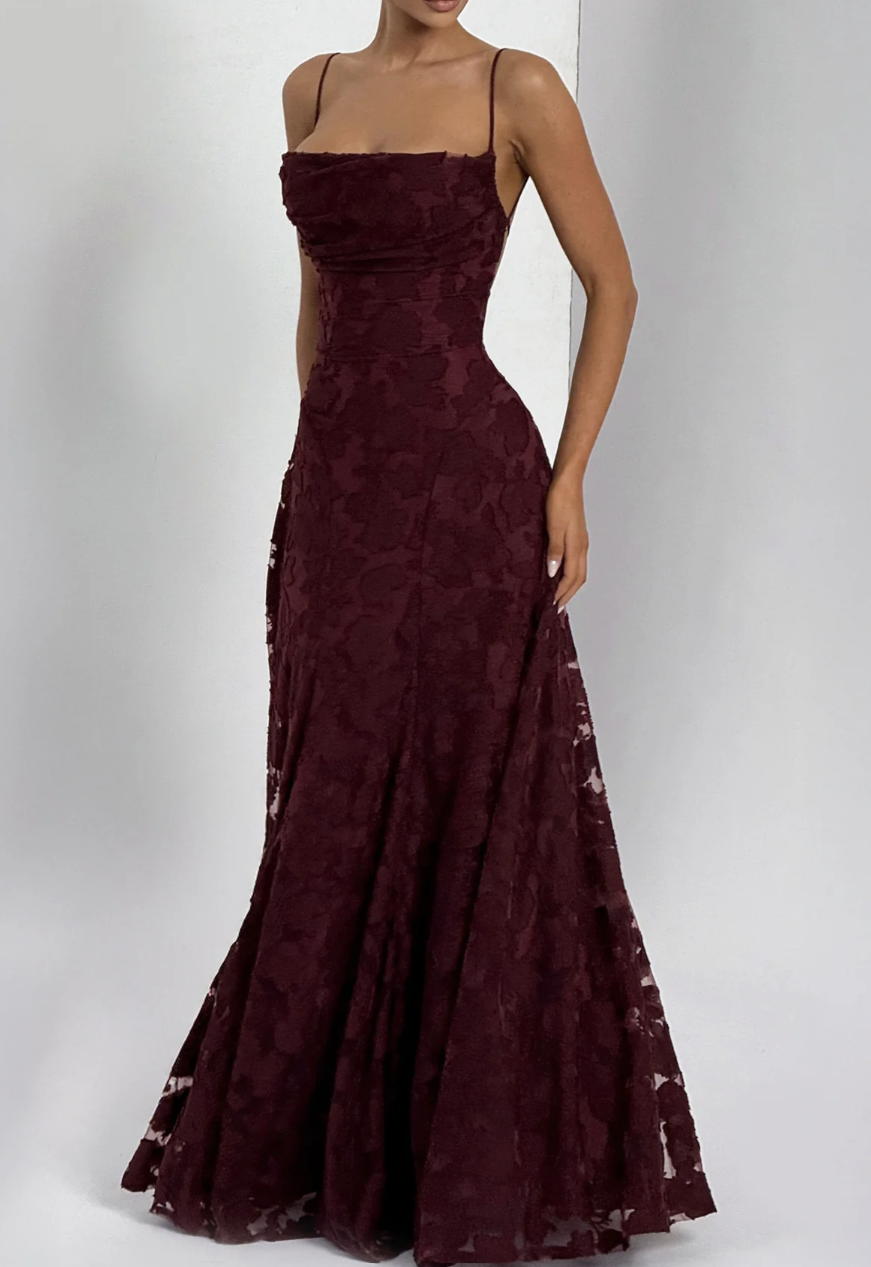 Francis Maxi Dress - Cherry