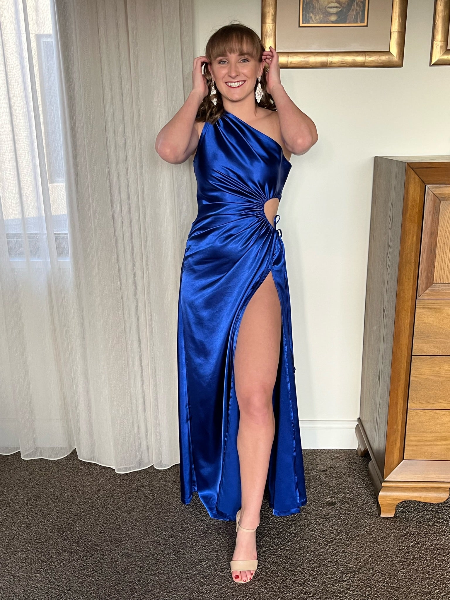Nour Maxi Dress - Cobalt Blue