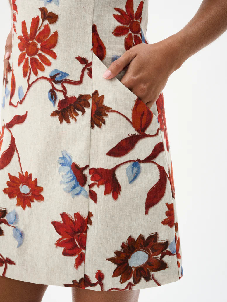 Alba Mini Dress - Cactus Bloom Sand