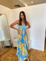 Black Tie Gown - Jardin Blue