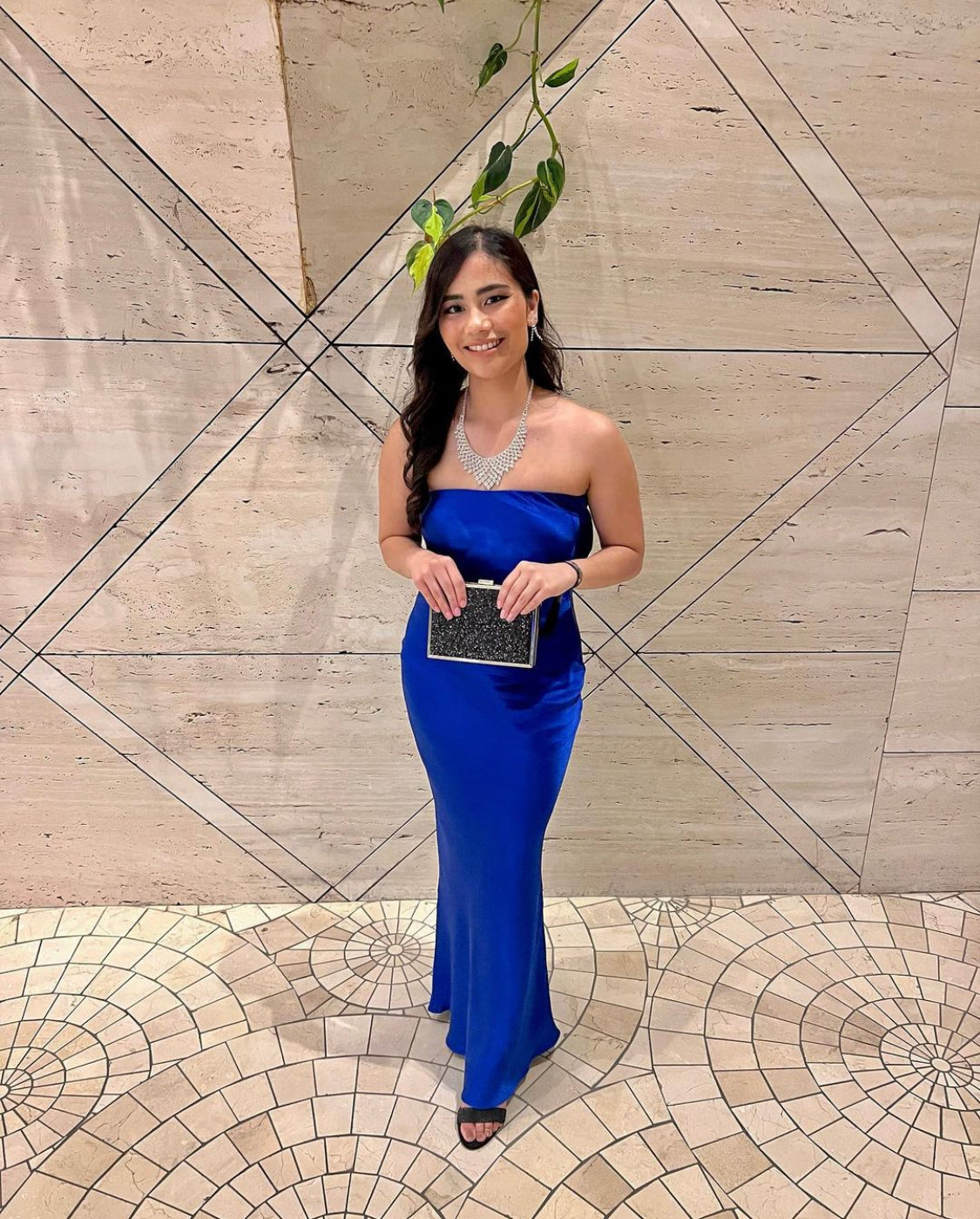 Moon Dance Strapless Dress - Mediterranean Blue