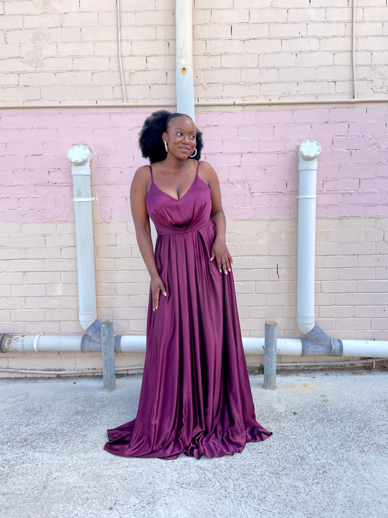 Yulara Gown - Plum