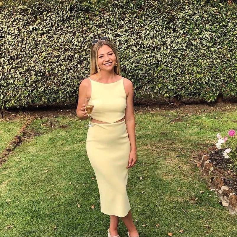 Scout Midi Cut Out Dress - Lemonade