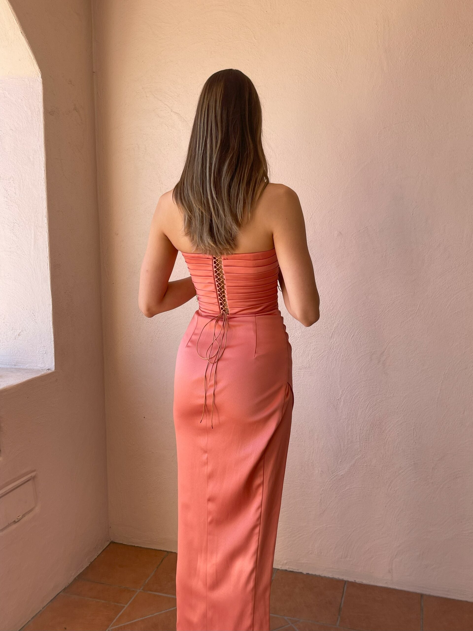 Aggie Gown - Coral