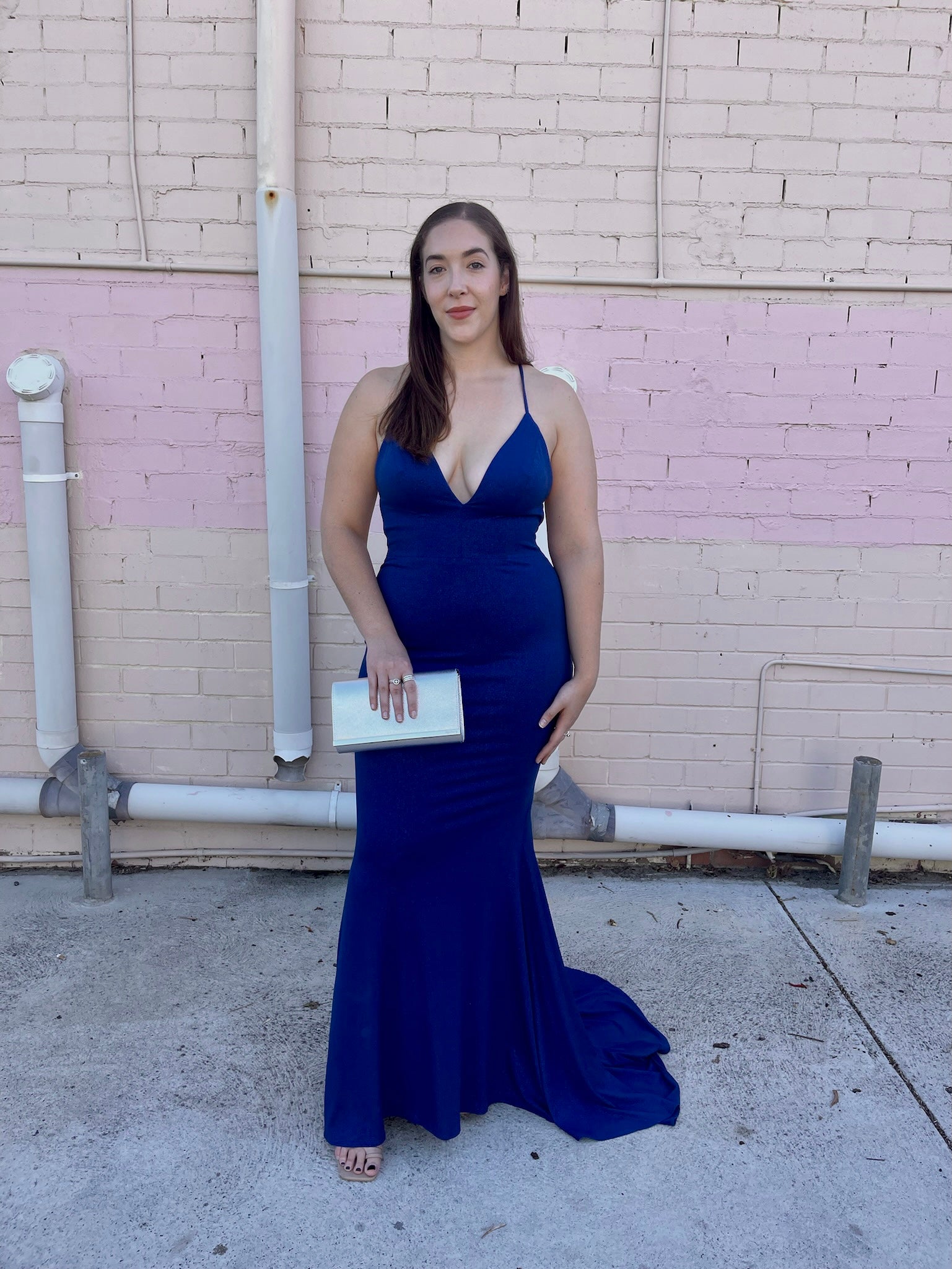 Hazel Sparkle Gown - Cobalt