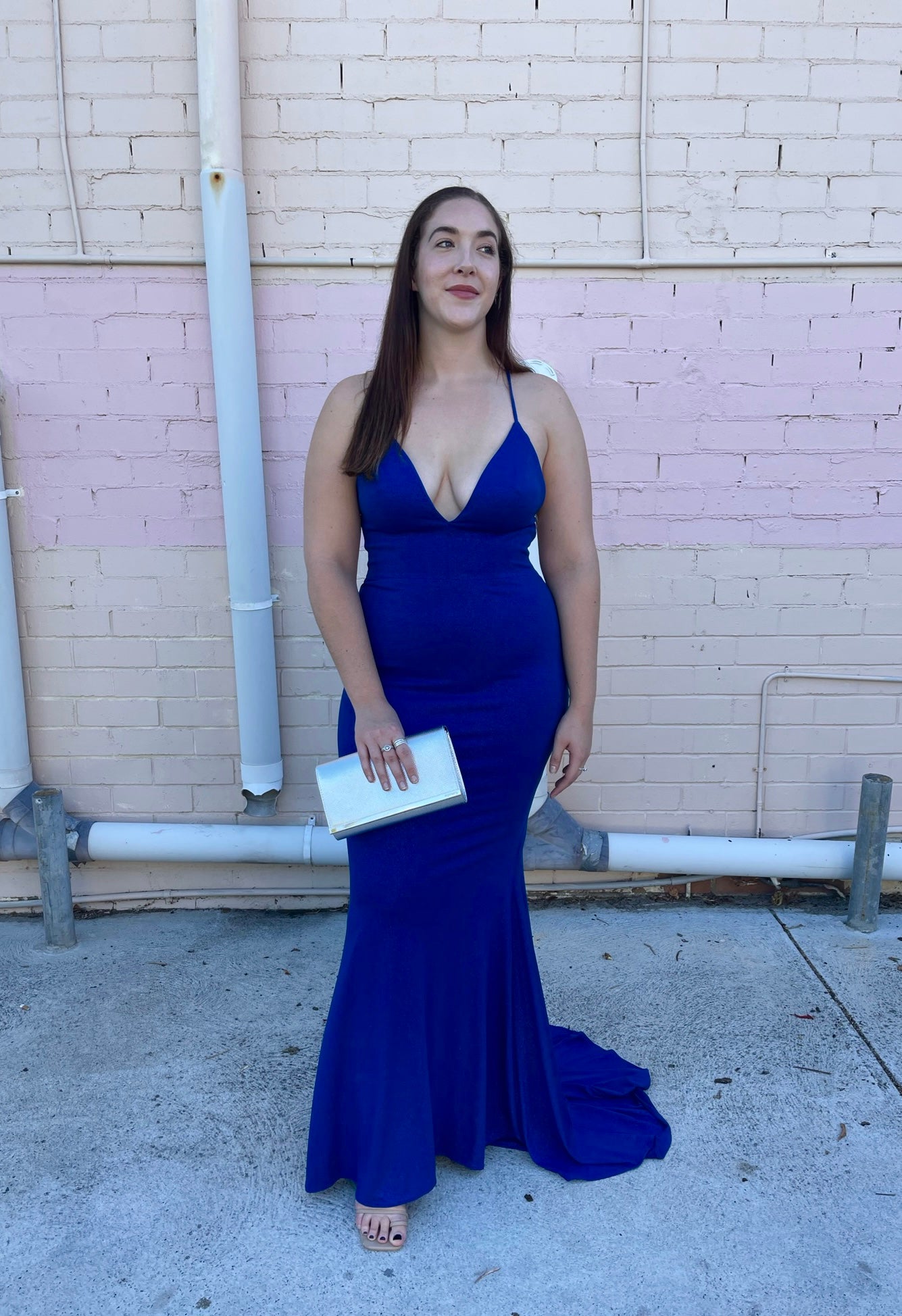 Hazel Sparkle Gown - Cobalt