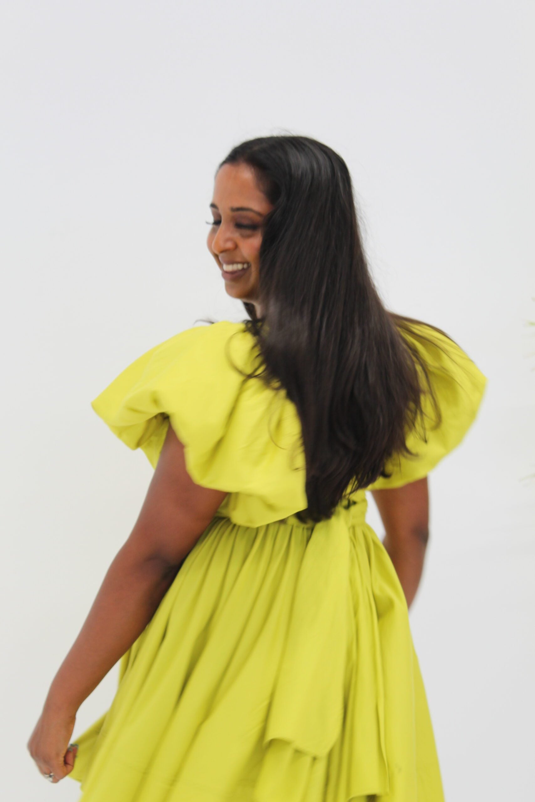 Gretta Bow Back Mini - Chartreuse