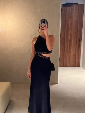 Jillian Lace Gown - Black