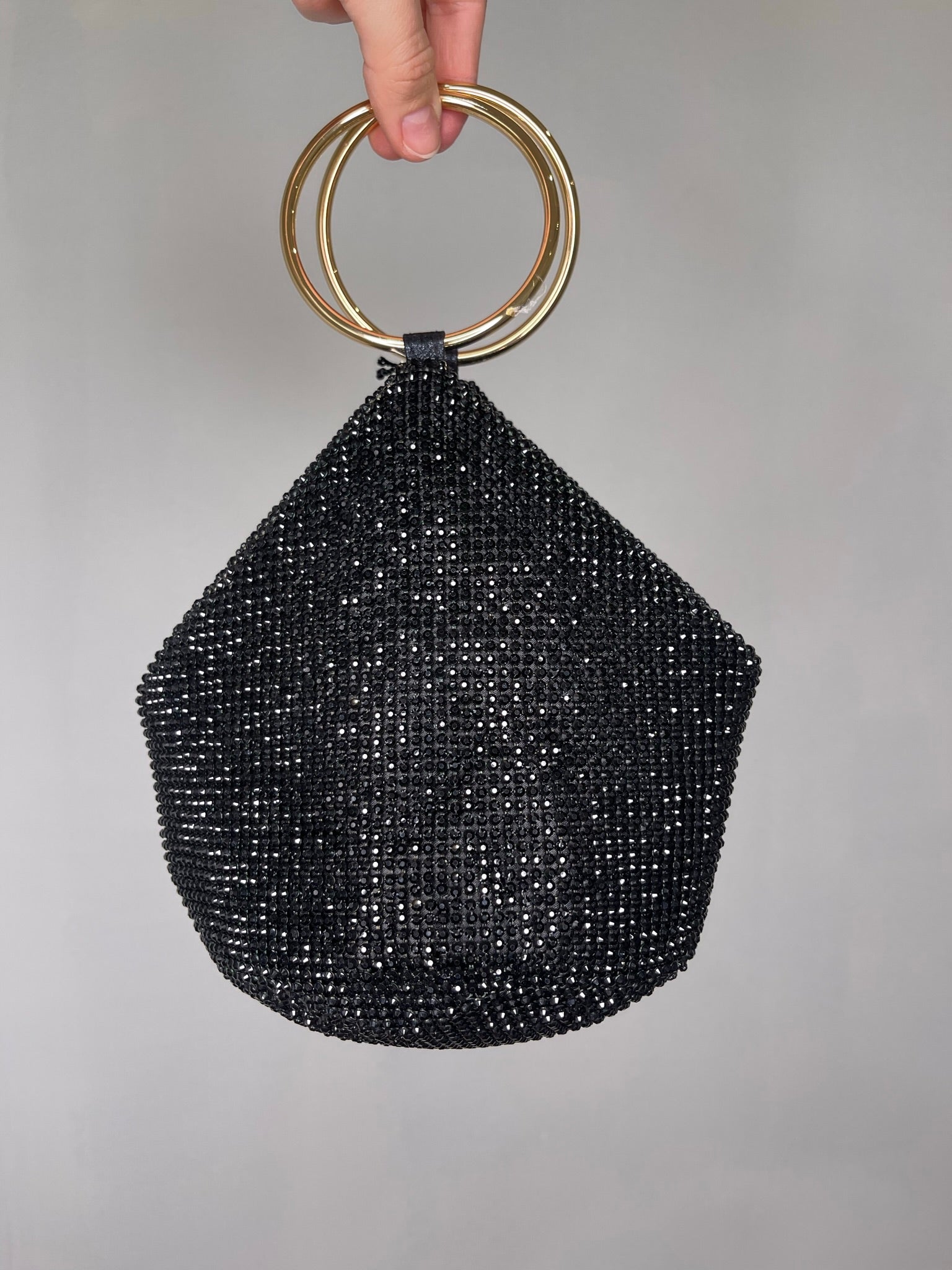 Ellie Ring Handle Bag - Black