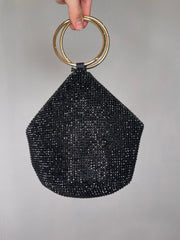 Ellie Ring Handle Bag - Black