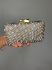 Natasha Mesh Clutch - Gold