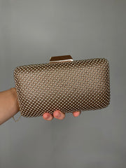 Natasha Mesh Clutch - Rose Gold